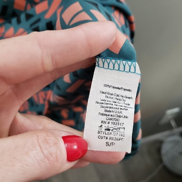 Soprano Geometric Print Summer Dress Size S - Picture 6 of 7